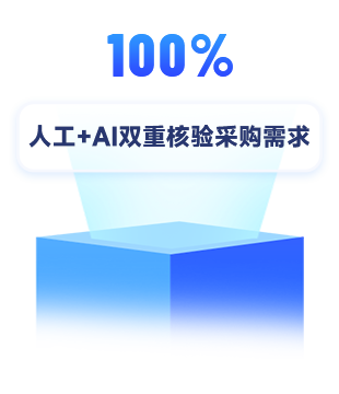 人工+AI雙重核驗(yàn)采購(gòu)需求100%
